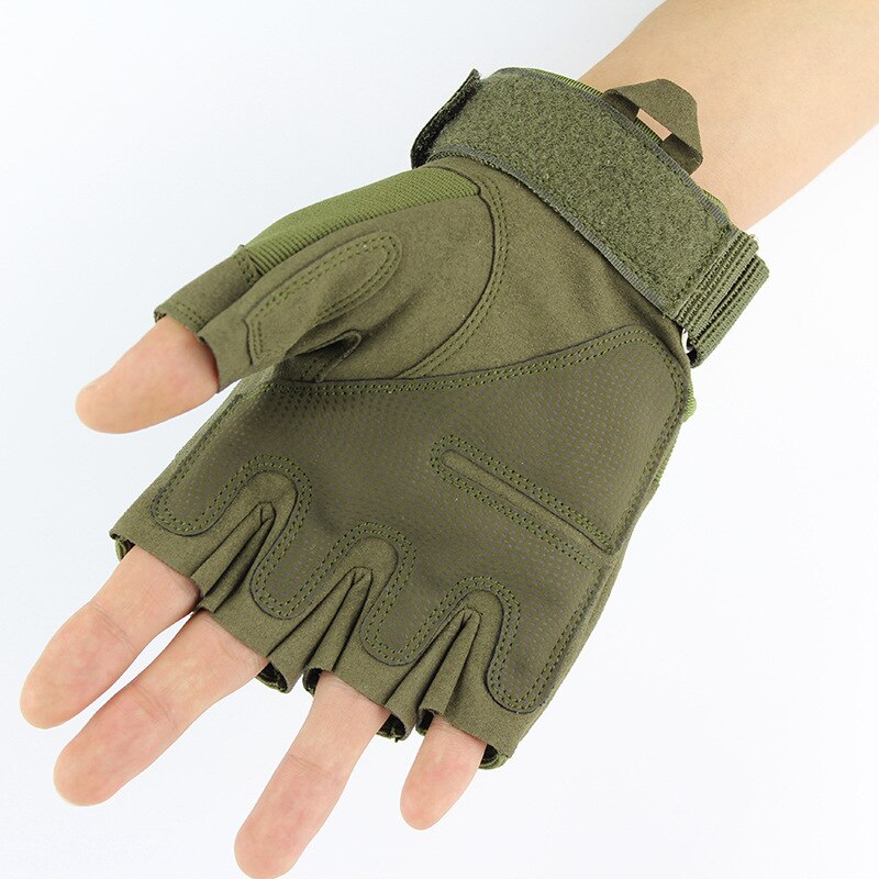 Military Tactical Fingerless Gloves Army Bicycle Airsoft Special Forces Fitness Knuckle Half Finger Shooting Gloves Men