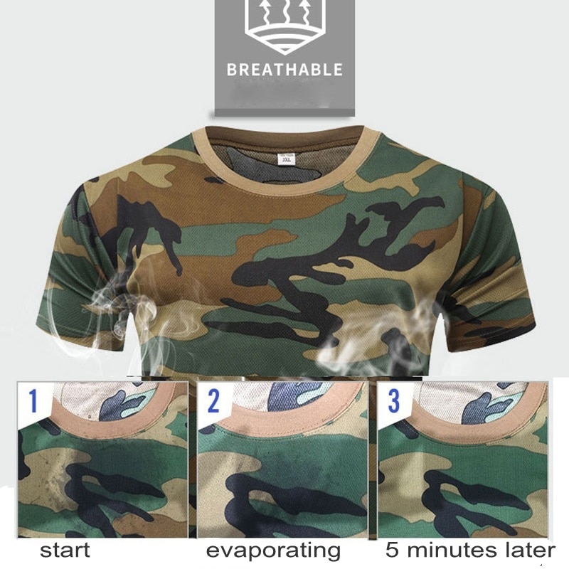 Quick Dry Camouflage  Combat T-Shirt